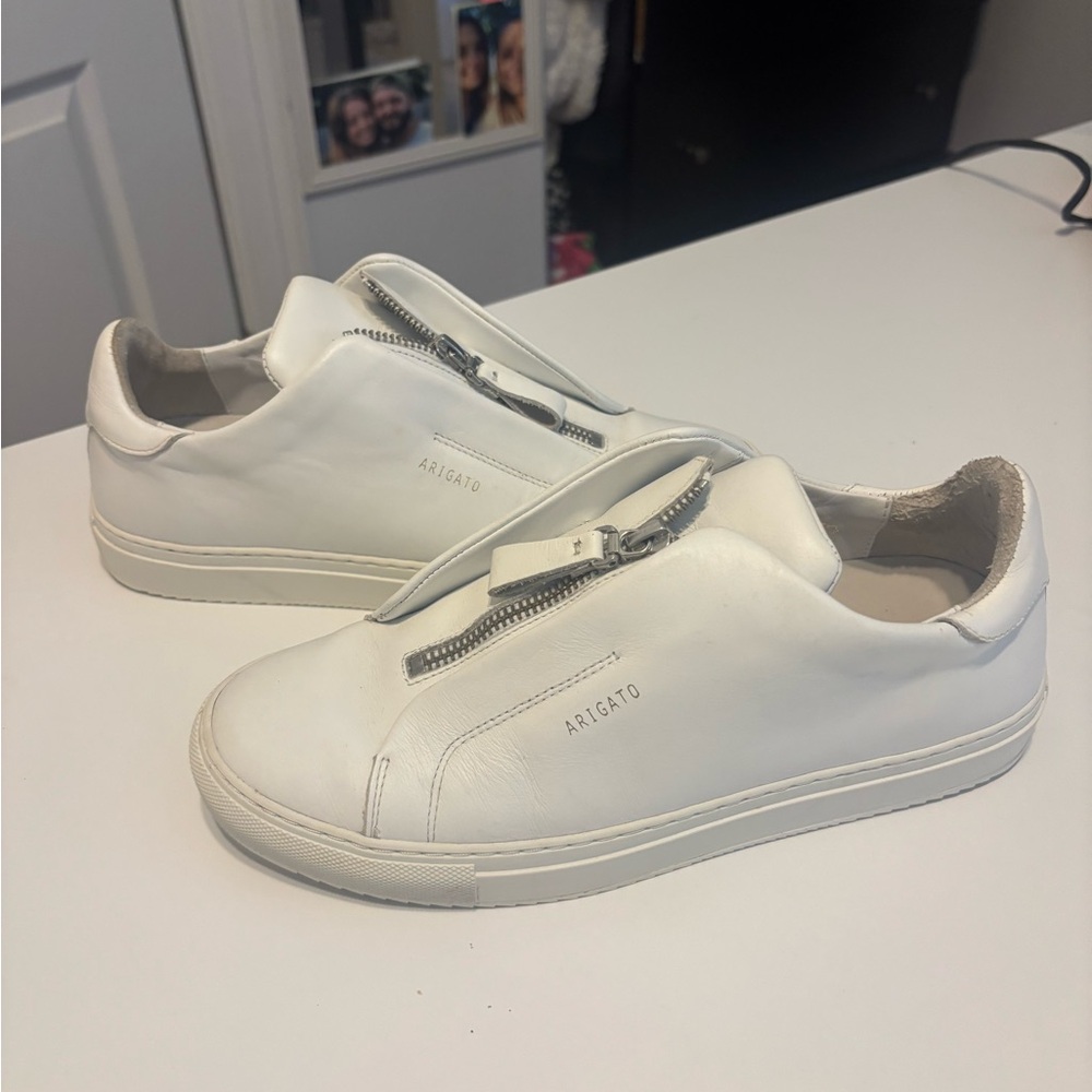 Axel Arigato Cream Leather Sneakers